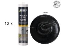 12 x Bostik A585 Maler Acryl schwarz 1K Acryl Dichtstoff...