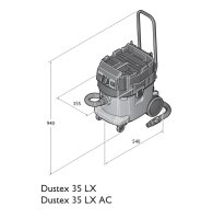 Fein Industrie Nass-Trocken Sauger Dustex 35 LX AC 1380Watt