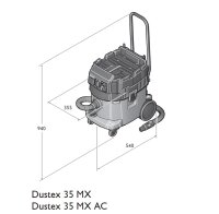 Fein Industrie Nass-Trocken Sauger Dustex 35 MX 1380Watt