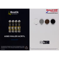 Bostik Decoacryl Acryl Dichtstoff Farbkarte-Tupfenkarte