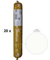 20 x Sikaflex Construction uniweiss 1K Polyurethan...