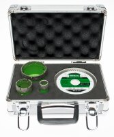 Hufa M14 Bohrkronen-Diamantscheiben Set 4-teilig im Transportkoffer