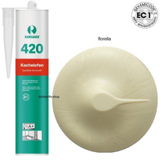 Ramsauer 420 Kachelofen 1K Acryl Dichtstoff 310ml Kartusche florella