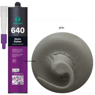 Ramsauer 640 Dicht Kleber 1K Hybrid Klebstoff 460g Kartusche grau