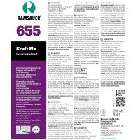 Ramsauer 655 Kraft Fix 1K Hybrid Klebstoff 450g Kartusche weiß