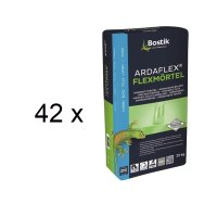 42 x Bostik Ardaflex Flexmörtel Flex Fliesenkleber Dünnbettmörtel 25kg Sack