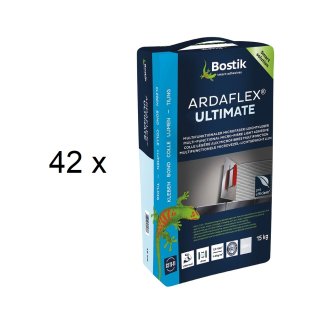 42 x Bostik Ardaflex Ultimate Microfaser Leicht Fliesenkleber-Dünnbettmörtel 15kg Sack