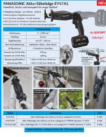 Panasonic Akku Säbelsäge EY 47A1 X 18 Volt