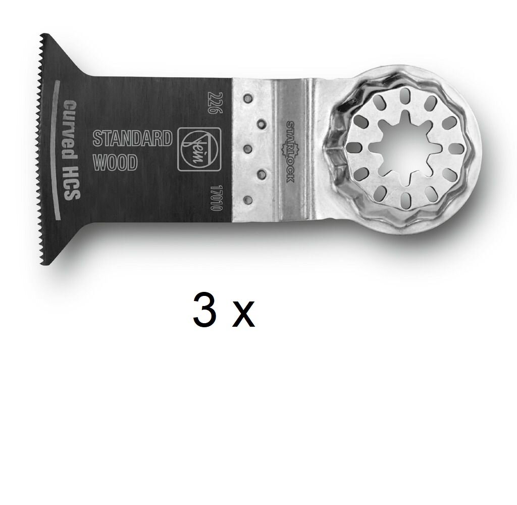 Fein Multimaster Multitalent 3er Pack E-Cut Standard Sägeblatt 