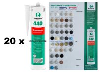 20 x Ramsauer 440 Naturstein 1K Silikon Dichtstoff 310ml...