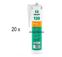 20 x Ramsauer 120 Neutral 1K Silikon Dichtstoff 310ml...