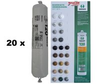 20 x Ramsauer 120 Neutral 1K Silikon Dichtstoff 400ml...