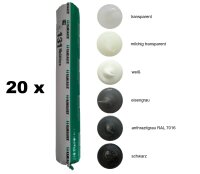 20 x Ramsauer 131 Multiflex 1K Silikon Dichtstoff 600ml...
