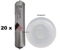 20 x Ramsauer 315 Anschlussfuge 1K Silikon Dichtstoff...