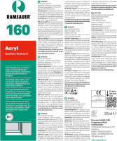 20 x Ramsauer 160 Acryl 1K Acryl Dichtstoff 310ml Kartusche