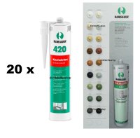 20 x Ramsauer 420 Kachelofen 1K Acryl Dichtstoff 310ml Kartusche