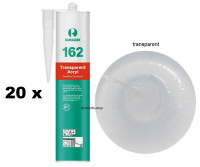 20 x Ramsauer 162 Transparent Acryl 1K Acryl Dichtstoff...