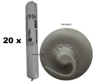 20 x Ramsauer 316 Bodenfuge 1K Hybrid Dichtstoff 600ml...