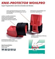 Nierhaus Knieschoner Set Riemen für Knie Protector...