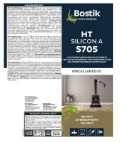 Bostik S705 HT Silicon A Hochtemperatur Silikon...