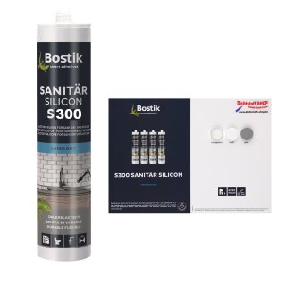 Bostik S300 Sanitärsilicon 1K Silikon Dichtstoff 300ml Kartusche