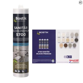 Bostik S700 Sanitärsilicon Premium 300ml Kartusche 1K Silikon Dichtstoff