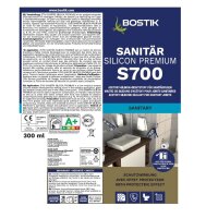Bostik S700 Sanitärsilicon Premium 300ml Kartusche...