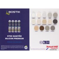 Bostik S700 Sanitärsilicon Premium 300ml Kartusche 1K Silikon Dichtstoff
