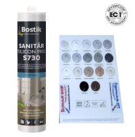 Bostik S730 Sanitär Silicon Pro 1K Silikon Dichtstoff 300ml Kartusche
