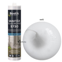 Bostik S730 Sanitär Silicon Pro 1K Silikon Dichtstoff 300ml Kartusche Weiß