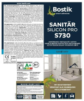 Bostik S730 Sanitär Silicon Pro 1K Silikon Dichtstoff 300ml Kartusche Weiß