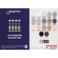 Bostik S730 Sanitär Silicon Pro 1K Silikon Dichtstoff 300ml Kartusche Weiß