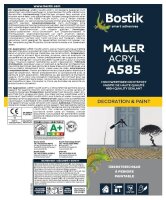 Bostik A585 Maler Acryl 1K Acryl Dichtstoff 300ml Kartusche Grau