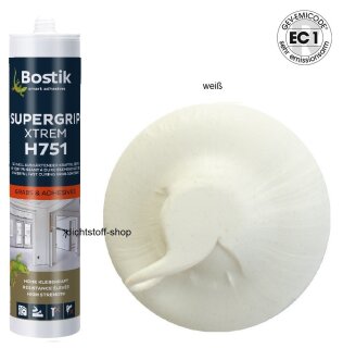 Bostik H751 Supergrip Xtrem 1K Hybrid Klebdichtstoff 450g/290ml Kartusche Weiß
