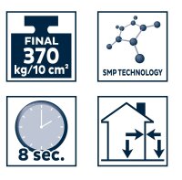 Bostik H751 Supergrip Xtrem 1K Hybrid Klebdichtstoff 450g Kartusche Weiß