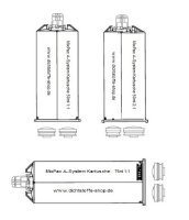 Medmix 2K Mischer MAH 04-17S Mixpac A System 1:1 und 2:1