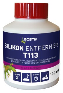 Bostik T113 Silikon Entferner Reiniger 100ml Dose mit Applikator