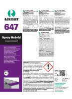 Ramsauer 647 Spray Hybrid 1K Klebstoff 435g Kartusche...