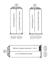 Medmix 2K Mischer MAH 06-12T Mixpac A System 1:1 und 2:1