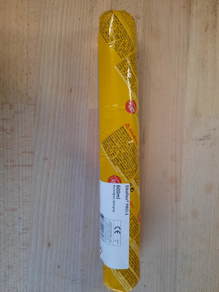 Sikaflex Pro 1 basaltgrau 1K Polyurethan Dichtstoff 600ml Beutel MHD 10/25 Sonderposten