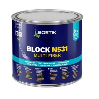 Bostik Block N531 Multi Fiber Faserverstärkte Dichtungsmasse 500ml Dose