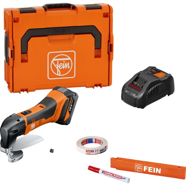 Fein Akku Metall Blechschere ABLS 18 1.6 E AS Set 1 x 5Ah 18Volt bis 1.6mm