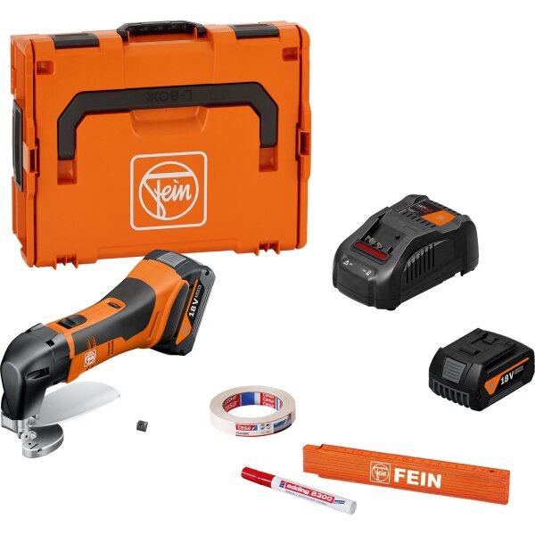 Fein Akku Metall Blechschere ABLS 18 1.6 E AS Set 2 x 5Ah 18Volt bis 1.6mm