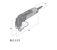 Fein Elektro Metall Blechschere BLS 2.5 E bis 2.5mm