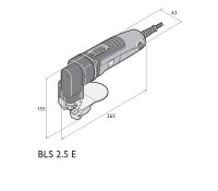Fein Elektro Metall Blechschere BLS 2.5 E Set bis 2.5mm