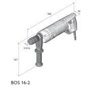 Fein Elektro Drehbohrer Bohrmaschine Bos 16-2 1200Watt
