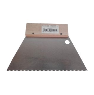 Leim Klebstoff Trapez Zahnspachtel Bodenleger 180mm x 130mm gezahnt A2 (1.2x1.8mm)