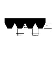 Leim Klebstoff Trapez Zahnspachtel Bodenleger 180mm x 130mm gezahnt B2 (2.1x2.9mm)
