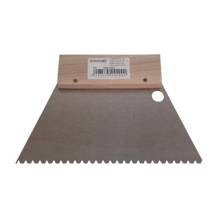 Leim Klebstoff Trapez Zahnspachtel Bodenleger 180mm x 130mm gezahnt B3 (3.4x3.6mm)