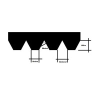 Leim Klebstoff Trapez Zahnspachtel Bodenleger 180mm x 130mm gezahnt B5 (14.4x5.6mm)
